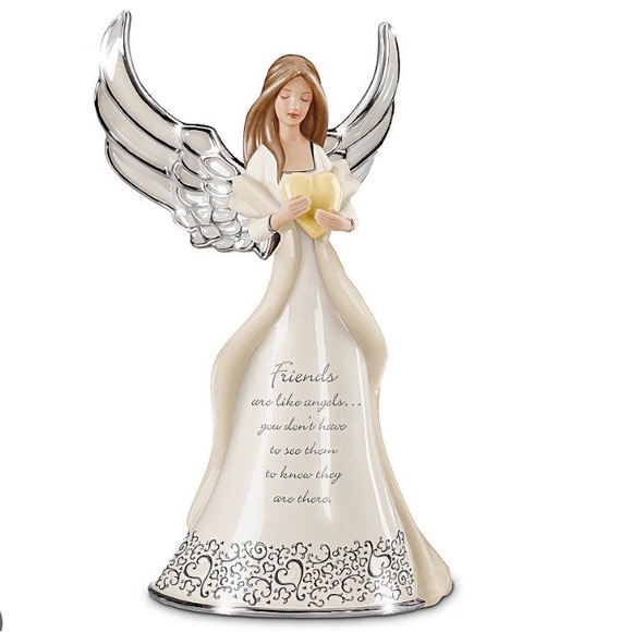 The Bradford Exchange Friends are Like Angels Musical Figurine Gift 7.75